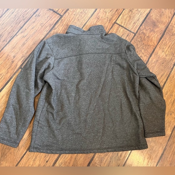 Columbia 1/4 zip pullover sweater men’s XL heathered brown fleece lined nice! - Picture 6 of 8